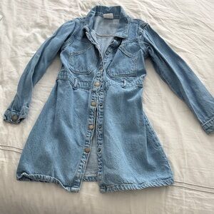 Cotton On Light Blue Denim Kids Dress